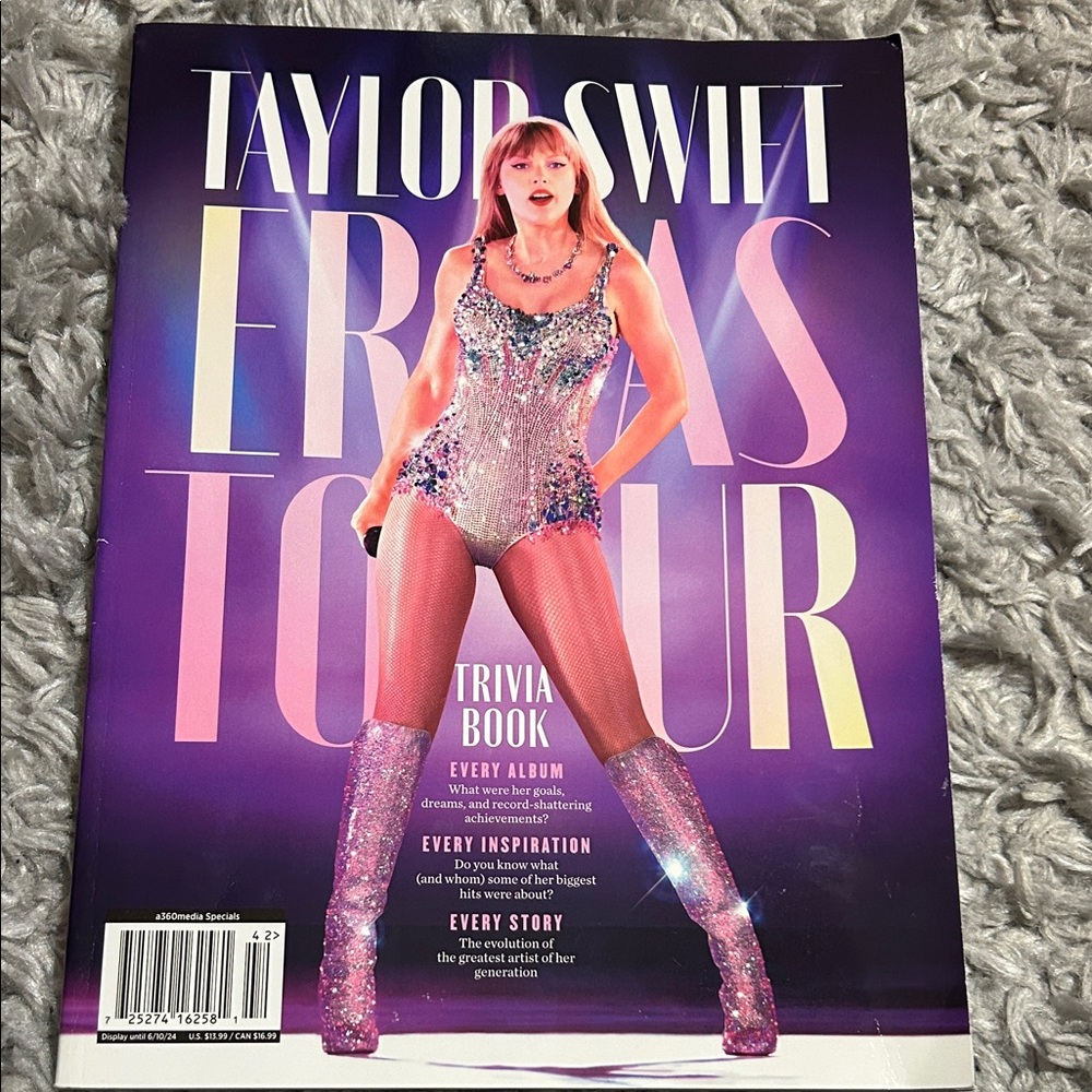 Taylor Swift Eras Tour Book - Purple and Silver